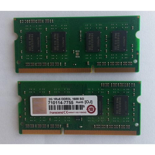 Pamięć SODIMM DDR3L 2GB 1600MHz CL11 Low Voltage 1.35V Transcend