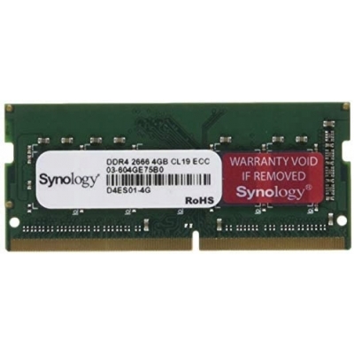Pamięć RAM Synology SODIMM DDR4 4GB 2666MHz ECC D4ES01-4G
