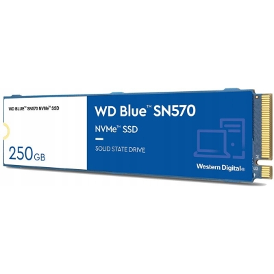 Dysk SSD WD Blue SN570 250GB M.2 NVMe 3.0 x4 3300/1200 MB/s WDS250G3B0C