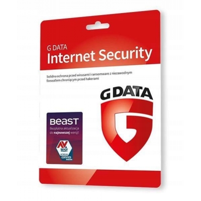 GDATA Internet Security 1x komputer / 1x rok KARTA